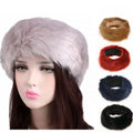 MIO Winter Thick Fur Warm Headband Fur Headband Women Warm Terry Hairband Imitation fox Hairband