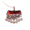 Certified S925 Ethnic Style Lotus Leaf Fish Pendant Chinese Element Pomegranate Women's Classic Sterling Silver Pendant