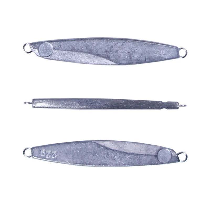 New Unpainted Metal Jig Lure Lead Fishing Lures 7g-40g Sea Fishing Boat Fishing Hard Bait