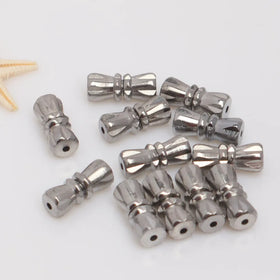 Simple butterfly Screw Jewelry Findings Necklace Bracelet Faceted Connecting Beads Spiral Peanut Clasp Decorative Accessories
