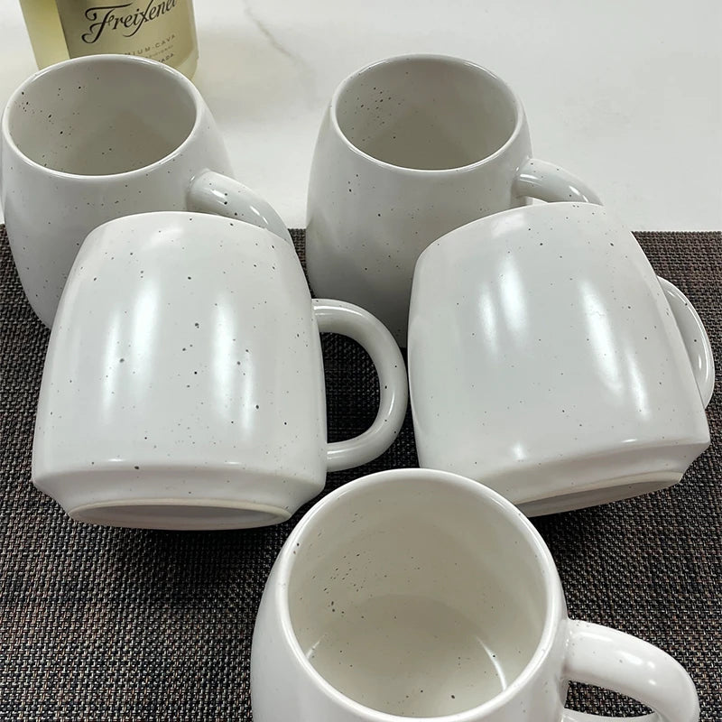 Black Dot Design Ceramic Mug Nordic Style 11oz Sublimation Mugs Blank White  Coffee Ceramic Mug for Gift