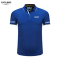 Custom Logo Embroidery Mens Golf for Shirts Polyester/Cotton Breathable Business Uniform Short Sleeve Knitted 200g OATH BIRD