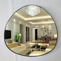 Wholesale herschel Black Mater Frame Inset Full Long Big Large Irregular Asymmetrical Dressing hang Wall Mirror Miroir  Spiegel