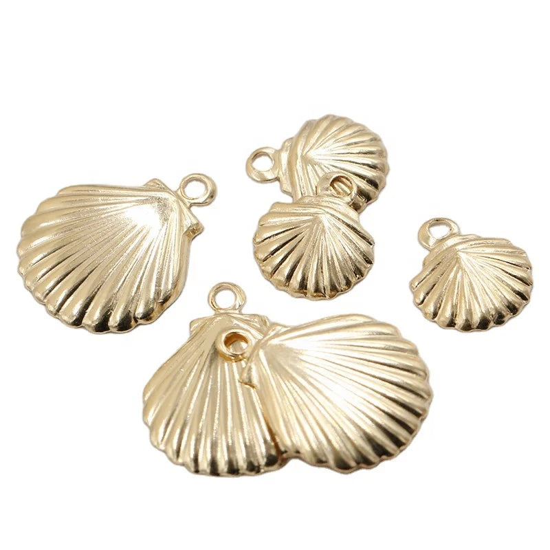 2022 New Seashell Gold Filled Necklace Pendant Charm for Women Jewelry Making