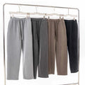 Men's  Cotton Sweatpants Mid Fleece Terry Embroidered Sun Faded Graphic Baggy Loose Wide Leg Straight Pants Flat Front