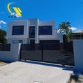 Horizontal Aluminum Louver Fence Panels Privacy Modern Design Customized for Garden Fencing Trellis Gates