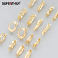 MC95  10pcs/lotjewelry Accessories18k Gold Rhodium Platednickel Freecopperclasp Hooksdiy Earringsfindings & Components