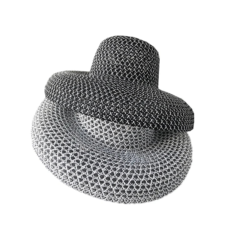 Summer Sufinst New Adults Plain Character Design Seaside Beach Woman Straw Hat Lady Sombrero Female Sombrero De Paja Common
