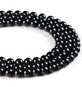 4/6/8/20/12mm High Grade Natural Black Onyx Loose Stone Beads for DIY Jewelry Making