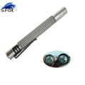 Aluminum AAA*2 Battery Black Gray Penlight Flashlight LED Pen Handheld Torch