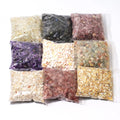 500G Wholesales Natural Prehnite Chips Healing Tumble Stone Apatite Jewelry Making Chips Gravels for Home Decoration