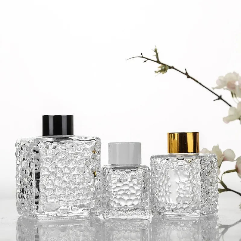 Sunshine Custom Luxury 50ml 80ml Essential Oil Aromatherapy Aroma Diffuser Bottle Empty Amber Glass Reed Perfume Diffuser Bottle