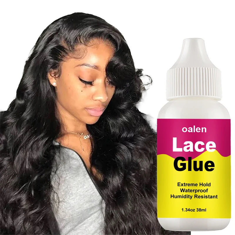 Clear Fast-Drying Lace Glue Sweat-Proof and Water-Resistant Wig Adhesive for Hair Extension Tools 1.3oz