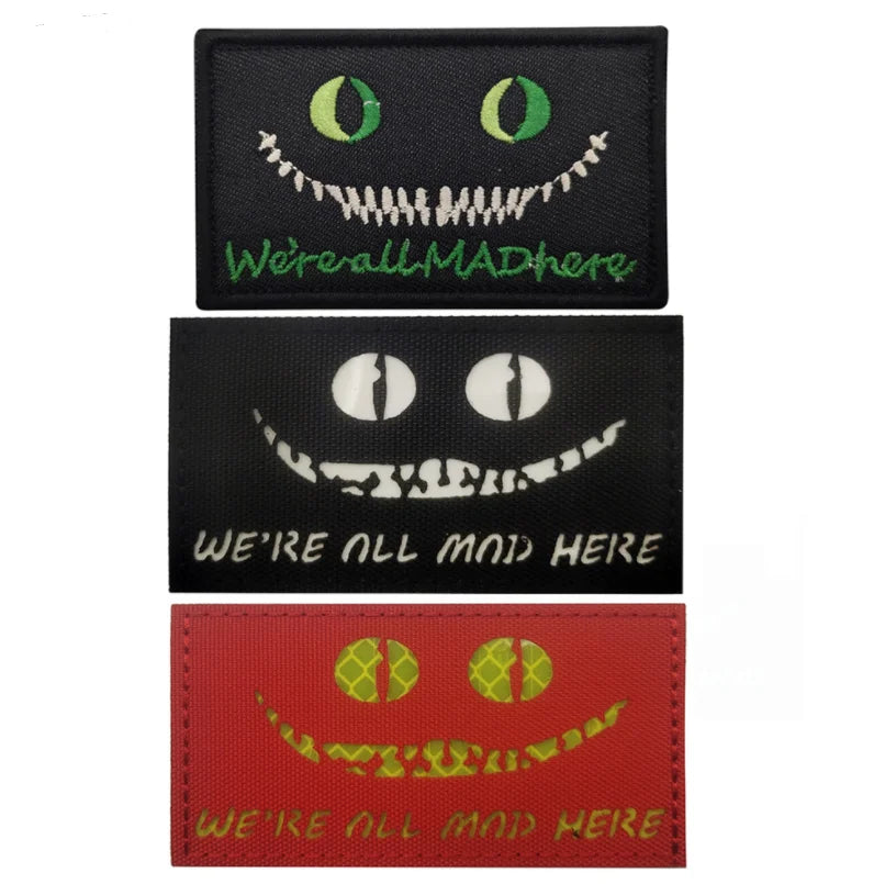Customized Positive Blood Type Reflective Badge Hook and Loop Embroidery Patches Decorative Applique Patches