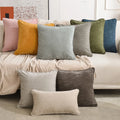Wholesale Chenille Cushion Cover Decorative Pillow Case Solid Color Chenille Throw Pillow Cover Cushion Case 18 X 18