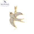 X000885254 Xuping Jewelry Wholesale 14K Gold Color Plated Fashion Iced Out Animal Bird Charm Pendant for Necklace