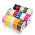 Ready to Ship 4CM Best Quality Single Face Satin Ribbon 50 Yards Per Roll Polyester Ribbons for Gift Wrapping