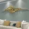 150x60CM Metal Wall Art Luxury Living Room Golden Decor Handicraft Hanging Customizable Wholesale Format Spring Dropshipping DDP
