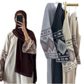 Vintage Embroidery Polyester Abaya Ladies Breathable Modest Hijab Robe for Ramadan Party XXL-Dubai Turkey Style Winter Wear