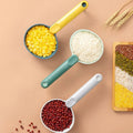 Kitchen Household Scoop Rice Spoon With Sealing Clip Multi-function Grain Flour Spoon Simple Large-capacity Pet Dog Food Shovel