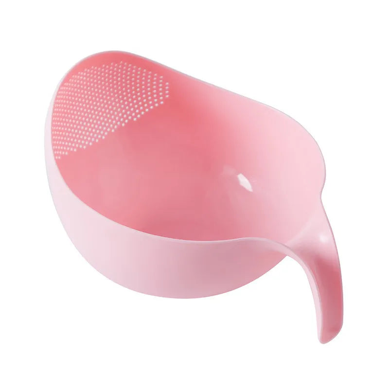 Kitchen Plastic Rice Washing Filter Basket Drainer Cleaning Tool