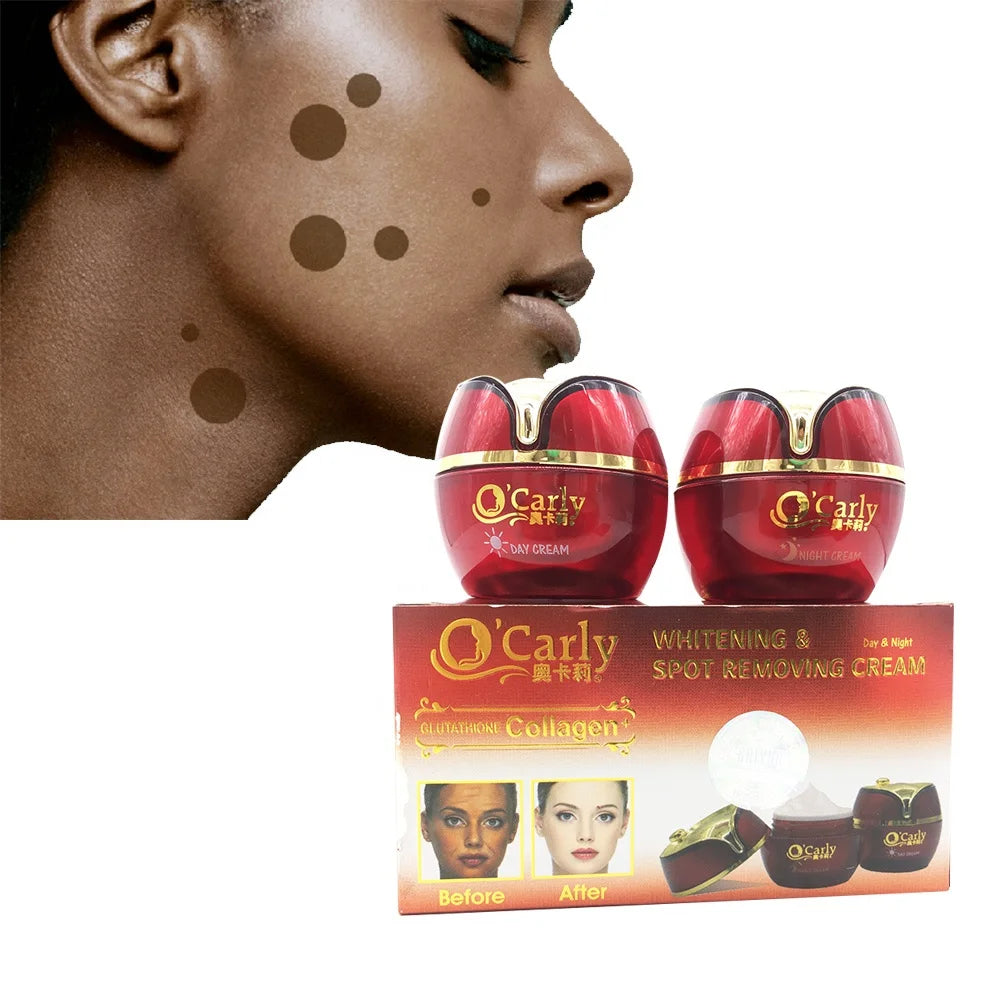 OEM  Best Cosmetics 2-in-1 White Cream Strong Skin Revitalizer Collagen Dark Spots Removal Whitening Kojic Acid Sunscreen 50g