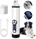 New Arrival Dog Nail Grinder with LED Lights 40 Decibels Super Quiet Noise Claw Scissors for Dogs and Cats 3 Speeds USB Cable