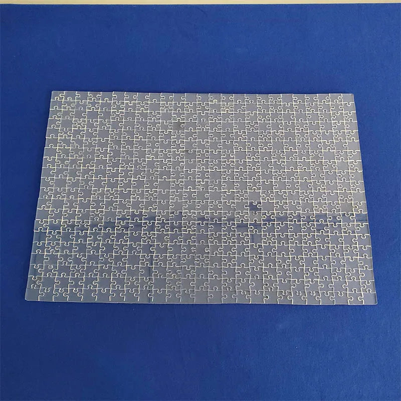500pc Impossible Clear Acrylic Jigsaw Puzzle Blank Acrylic Puzzle Toys Rectangle Lucite Impossible Puzzle Gag Gift