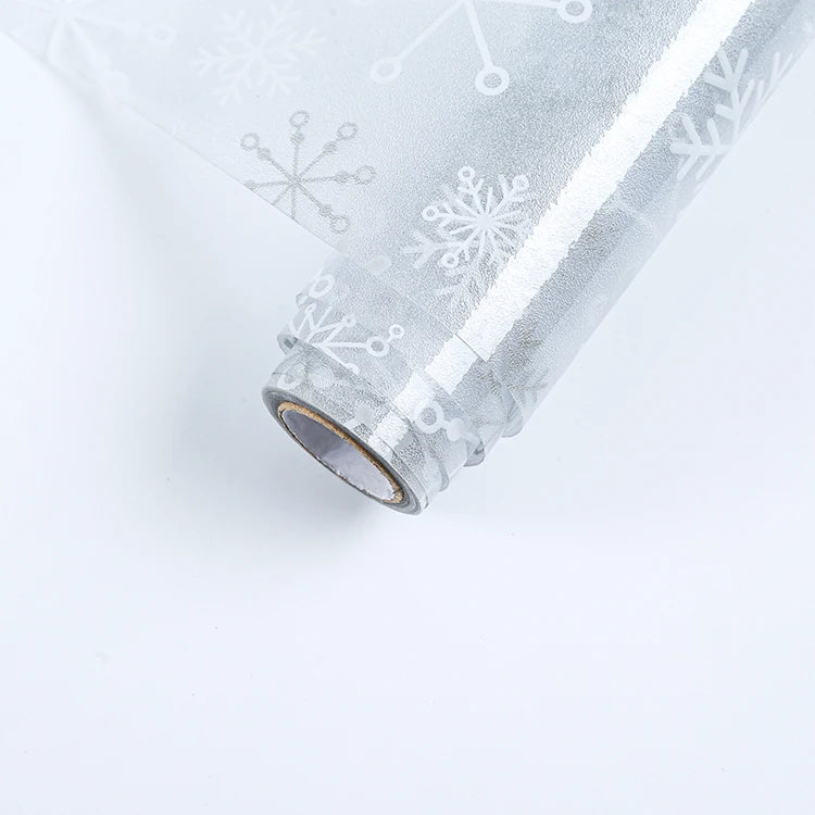 Fancyfix Frosted Snow Window Film Sticker Snowflakes Static Window Film