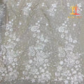 High Quality 100% Polyester Eco-Friendly White Fancy Sequins Embroidery Bridal Mesh Lace Fabric XM-BF0481