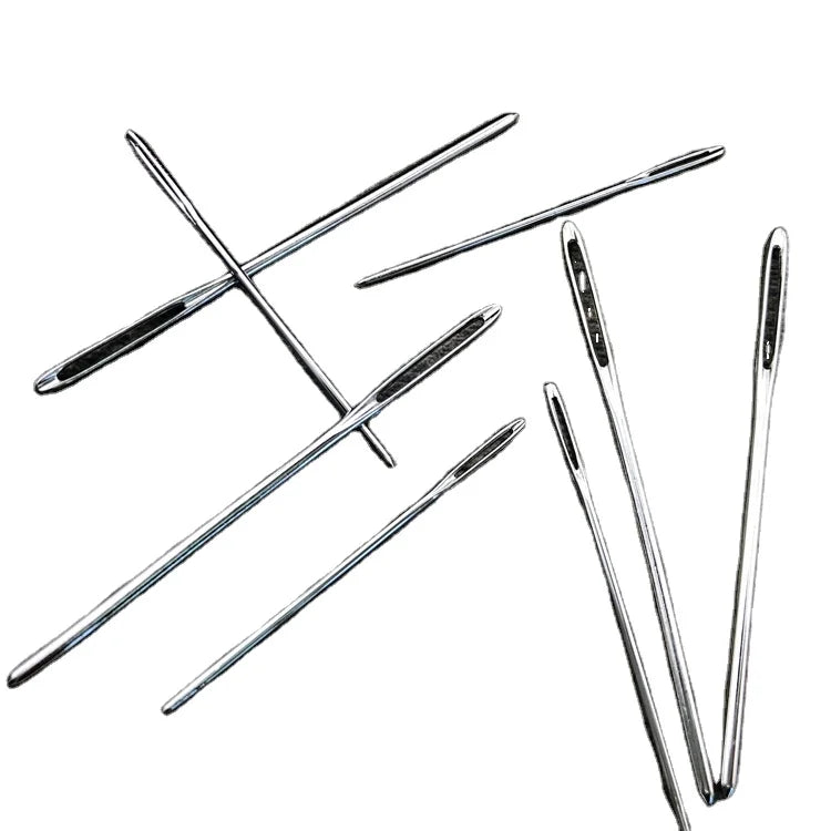 Knitters Wool Large Eye Blunt Needles Leather Sewing Needle Embroidery Tapestry Hand Sewing Tools