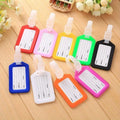 Personalised Custom 3D Logo Travel Suitcase Baggage Tags Soft PVC Luggage Tag
