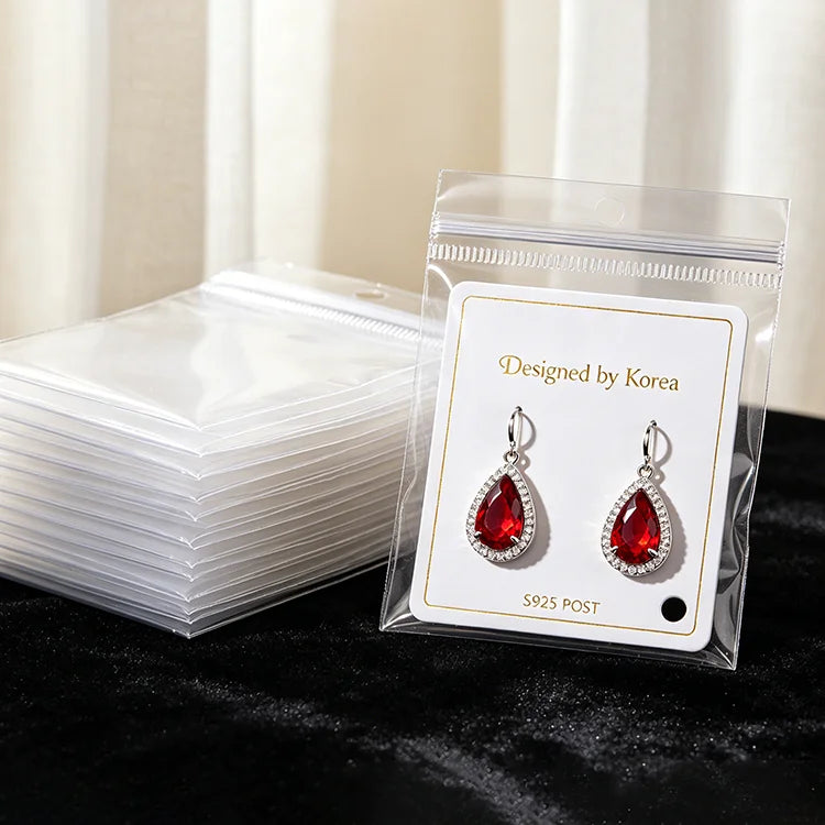 Custom Reusable Matte Plastic Zipper Bags - Cute Mini Zipper Bags for Small Jewelry Packaging