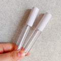LZ Pack Stock 100pcs Glossy Matte Top 3ml Lipgloss Tubes Private Label White Lip Gloss Tube With Wand