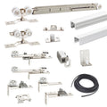 Premium Quality Modern Aluminum Alloy & Steel Linkage Sliding Door Roller Hardware with 80kg Capacity and Oxidized Black Finish