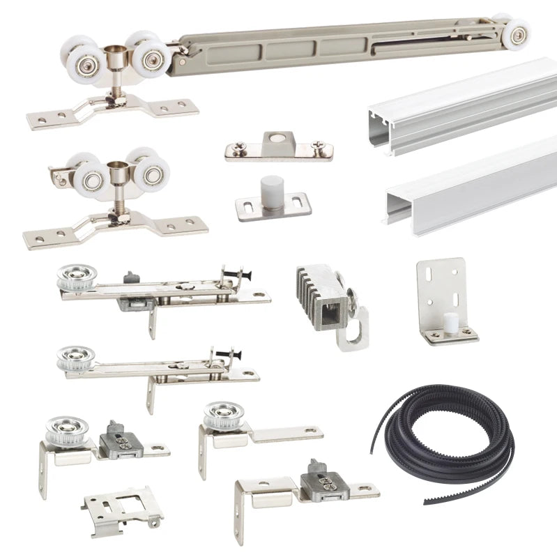 Premium Quality Modern Aluminum Alloy & Steel Linkage Sliding Door Roller Hardware with 80kg Capacity and Oxidized Black Finish