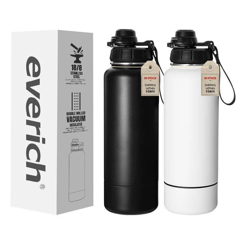 In Stock Wholesale Direct Sale 32oz Large Insulated Vacuum Drinking Stainless Steel Water Bottle Custom