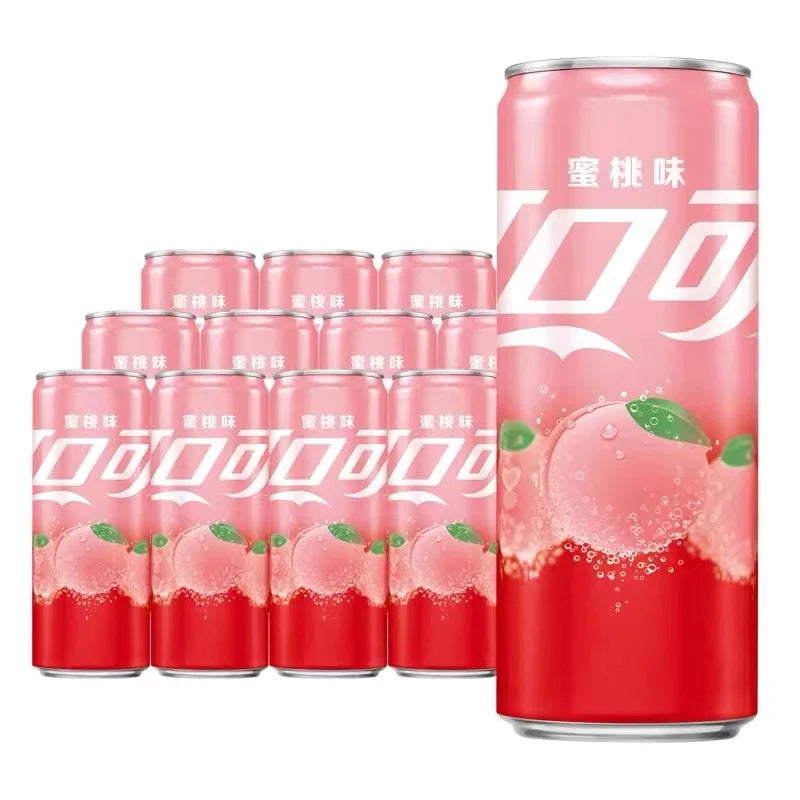 330ml Peach Flavor Cans Fruit Soda Carbonated Drinks China Factory Wholesale Exotic Asian Drinks