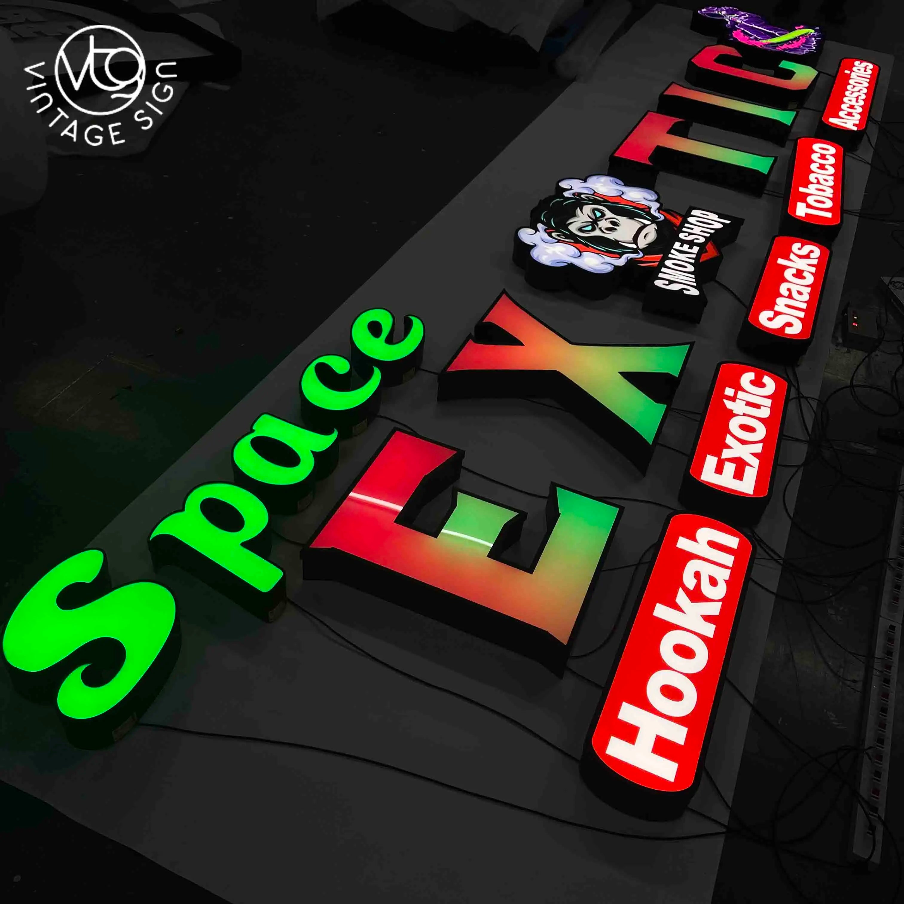 Outdoor Small Lit Logo Led Letter Store Custom Sign Store Front Channel Letter for Front of Business