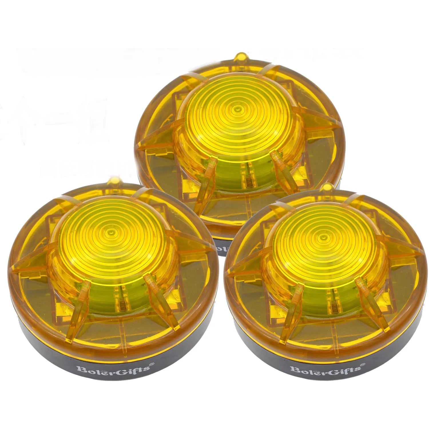 Amber Emergency LED Beacon Magnetic Base Flashing Safety Lights for Vehicles Trucks Tractors Golf Carts