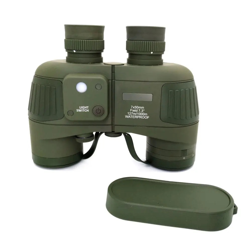 Rangefinder Binoculars 7x50 & 10x50 Waterproof Floating Compass Porro Bak4 All-optical Glass Bird Watching & Traveling MegaBDM