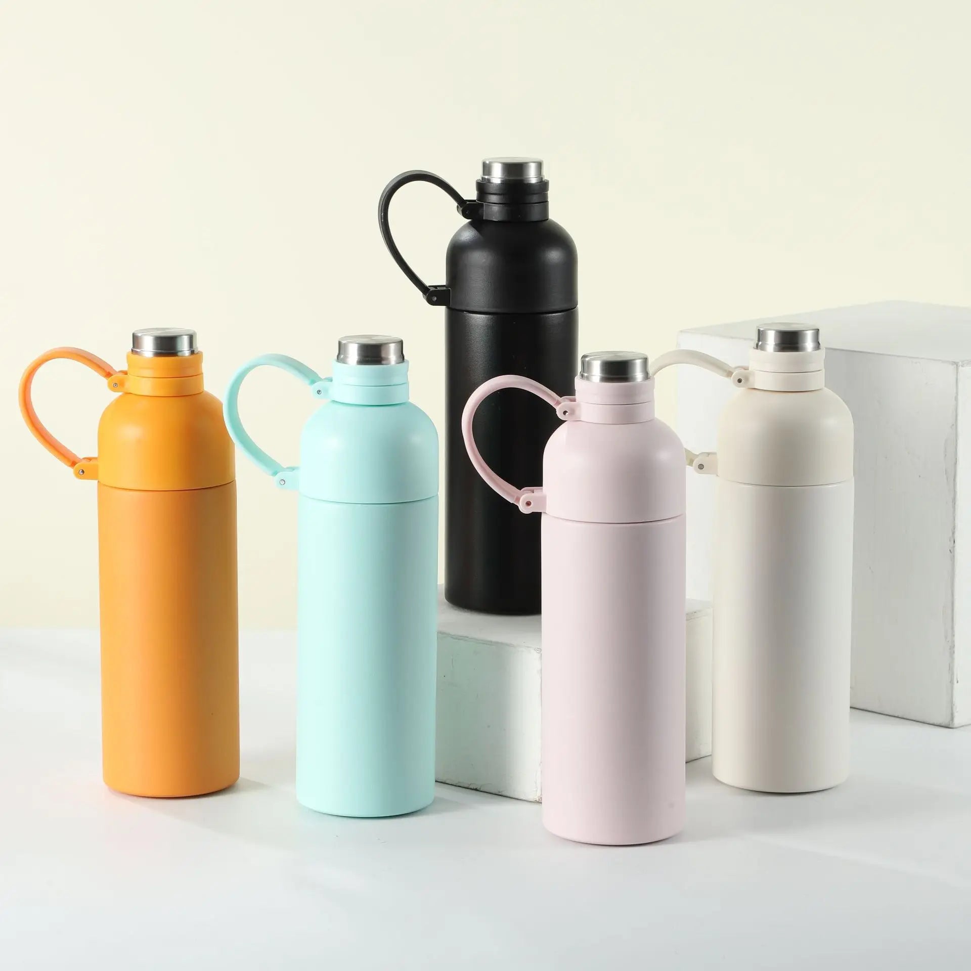 Customizable 500ML Stainless Steel Tumbler Dishwasher Safe Vacuum Insulated Sports Water Bottle with Mouthpiece