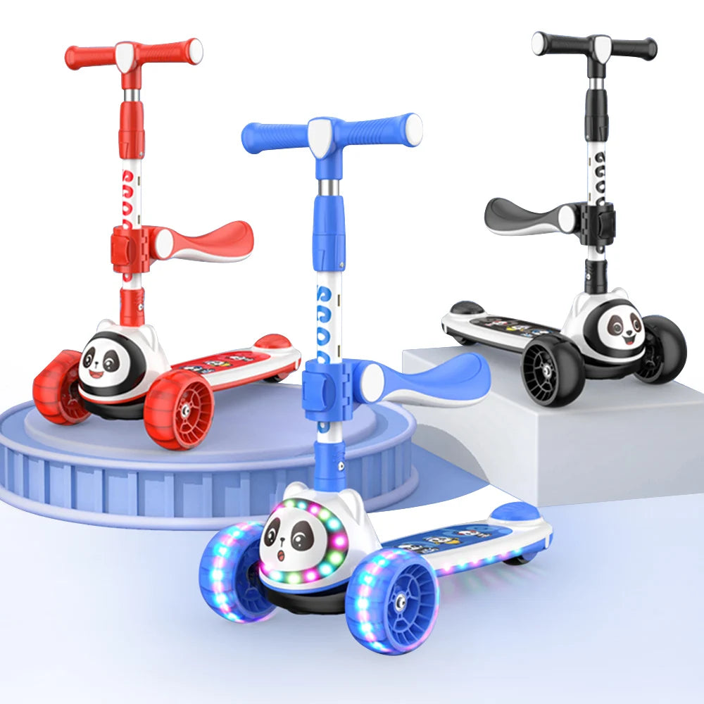 Scooter Kids 3 Wheels Children's Scooter Safe Premium Tricycle Kids' Scooter With PU LED Luminous Wheels