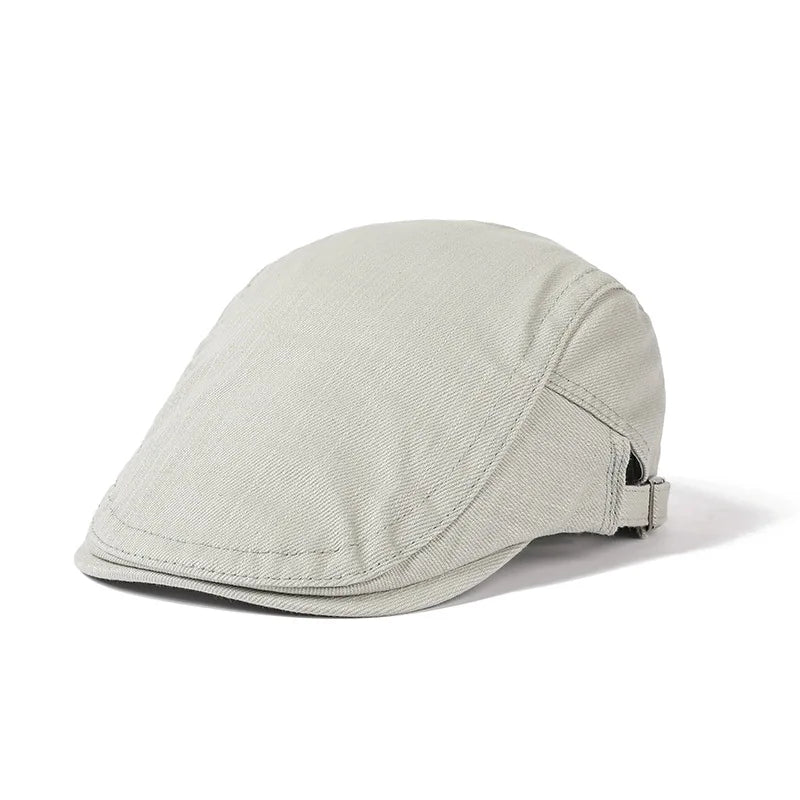 Japanese Vintage Gatsby Hat Men  Women Literary Monochrome Flat Top Ivy Cap Man Golf Uniform Beret Hat