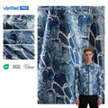 Custom Fashion Snake Skin Pattern Comfortable PU Synthetic Leather Material Stretch Digital Printed for Garment Jacket Skirts