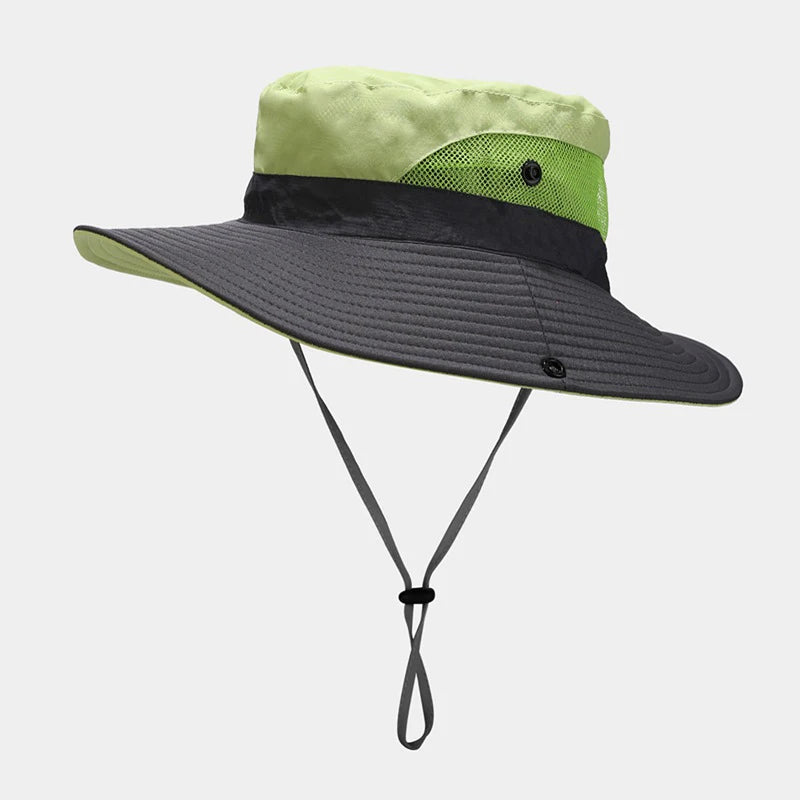 Manufacturers Uv-Proof Fisherman Breathable Summer Ponytail Cap Sun Shade Hat Bucket Hats With String
