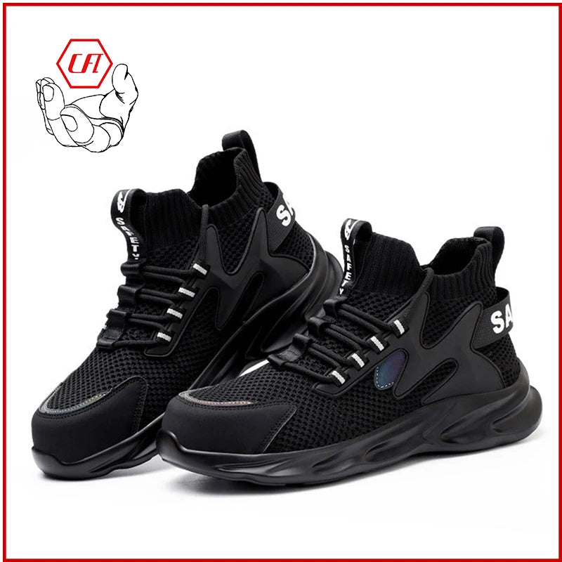 New Design Anti-smash Safety Sneaker Steel Toe Men's Safety Shoe Puncture-Proof Security Shoes for Work