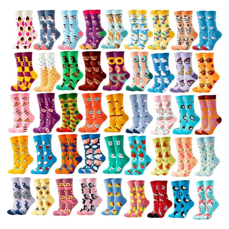 Wholesale Funny Fancy Koala Patterned Socks Unisex Calcetines Divertidos Funky Novelty Cotton Socks for Men