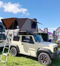 LLOYDBERG L-HG85A One Bedroom Automatic Car Rooftop Tent Outdoor Camping Four-Season ABS Hard Shell Canvas Fabric Camouflage