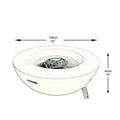 Hot Sale Factory Direct CHARM GARDEN Modern Gas Rectangle Fire Pit Coffee Table Outdoor GRC Grey CE US Certified Decorative